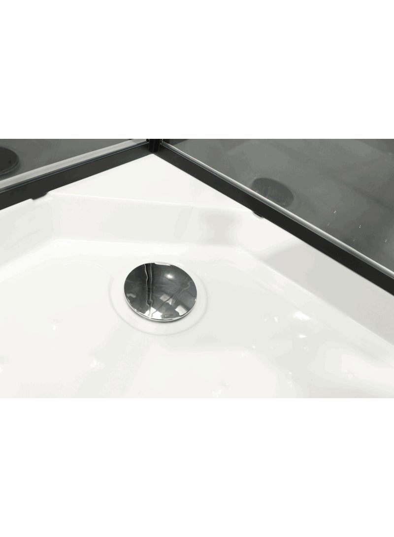 Senorita Square Shower with Integrated Shower Mixer Model 9046 Black - Image 2