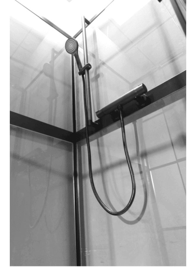 Senorita Square Shower with Integrated Shower Mixer Model 9046 Black - Image 3