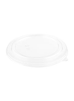 Restaurantware Restaurantware-LIDS ONLY: Bio Tek 7.3 x 0.4 Inch Container Lids, 200 Durable Round Lids - Tight Seal, Only Lids, Clear PET Salad Container Lids, Disposable, Containers Sold Separately  - Image 4