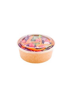 Restaurantware Restaurantware-LIDS ONLY: Bio Tek 7.3 x 0.4 Inch Container Lids, 200 Durable Round Lids - Tight Seal, Only Lids, Clear PET Salad Container Lids, Disposable, Containers Sold Separately  - Image 2