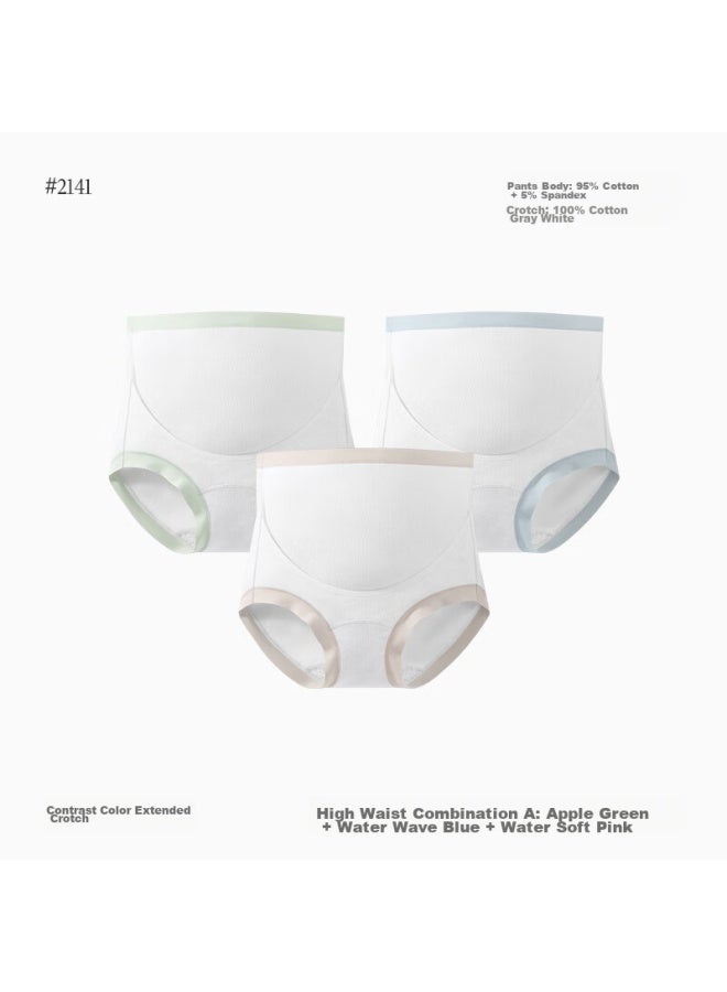 Jindu Extended Crotch Maternity Underwear, Pure Cotton, Antibacterial, High-waist, Spring And Summer, For Mid To Late Pregnancy, Specialized Large Size Shorts - Image 1