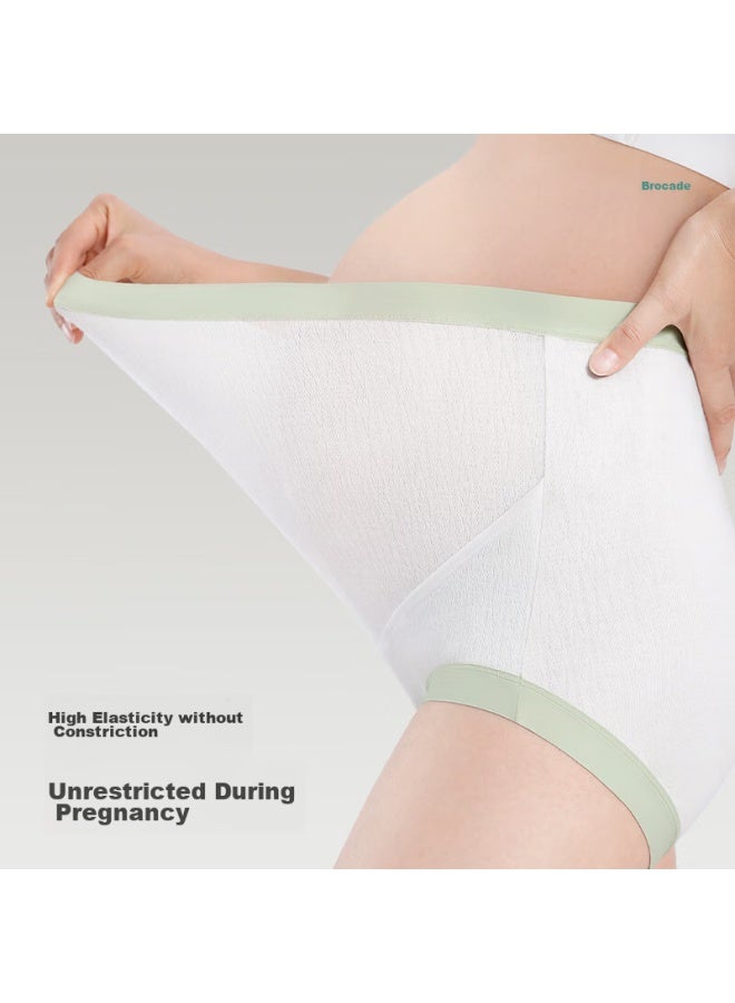 Jindu Extended Crotch Maternity Underwear, Pure Cotton, Antibacterial, High-waist, Spring And Summer, For Mid To Late Pregnancy, Specialized Large Size Shorts - Image 4