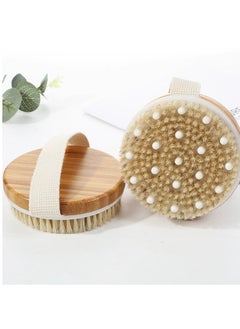 EZGOZ Body Brush Scrubber,Dry and Bath Body Brush,Reduce Cellulite, Dry Brush for Cellulite and Lymphatic Drainage,Exfoliating Brush with Soft Massage Nodules  - Image 4