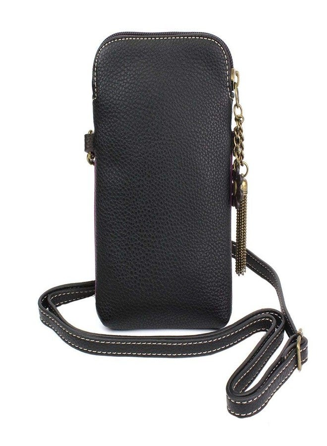 Chala Group Dazzled Paisley Cellphone Crossbody Handbag, Purple, 5" x 7.5" x 1" - Image 3