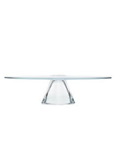 Ardacam Circle Footed Serving Platter Glass 21 cm -Clear  - Image 4