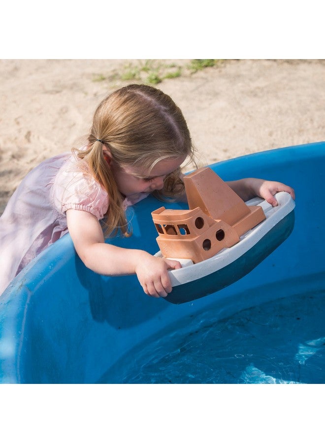 Dantoy: BIO Tuff Tuff Boat - Peach & Blue Toy Tug Boat, Indoor & Outdoor Play, Bath-Beach-Backyard-Water, Recycled Plastic, Kids & Toddlers Ages 2+ - Image 4