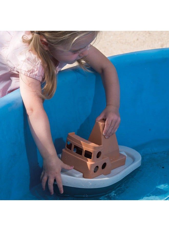 Dantoy: BIO Tuff Tuff Boat - Peach & Blue Toy Tug Boat, Indoor & Outdoor Play, Bath-Beach-Backyard-Water, Recycled Plastic, Kids & Toddlers Ages 2+ - Image 5