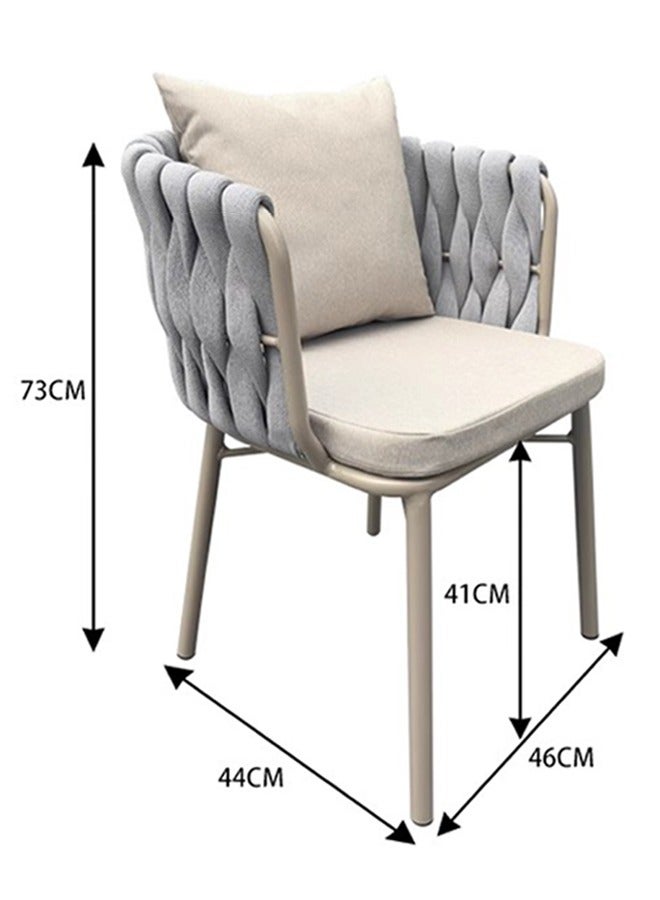 Broyhome outdoor chair/Rope Chair/Restaurant Chair/Hotel chair/Modern Medium Back Luxury - Image 5