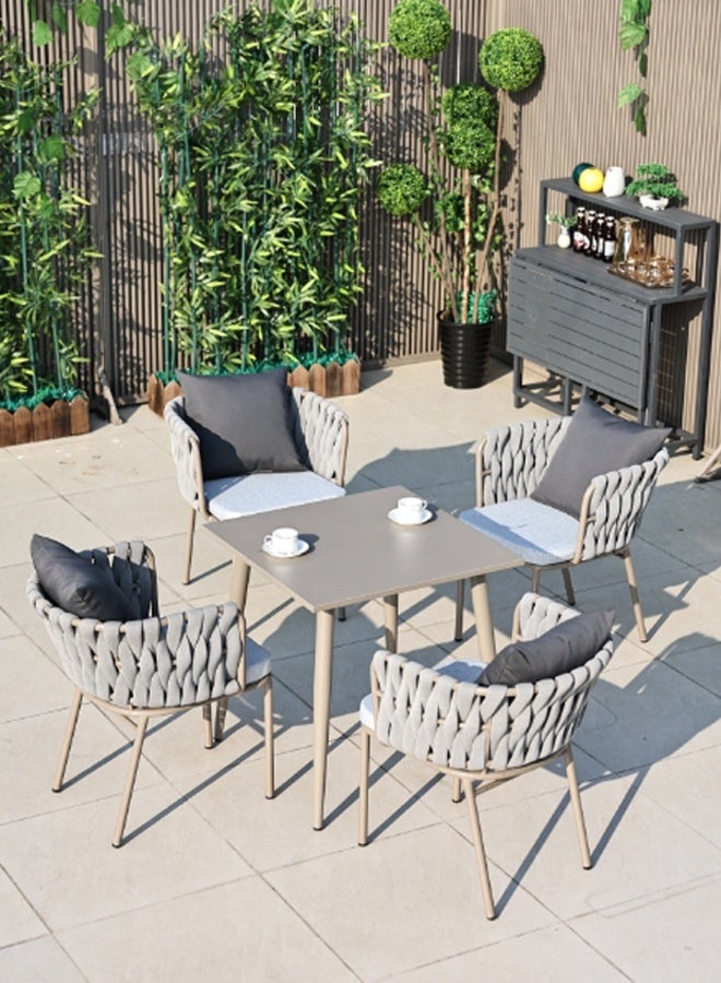 Broyhome outdoor chair/Rope Chair/Restaurant Chair/Hotel chair/Modern Medium Back Luxury - Image 4
