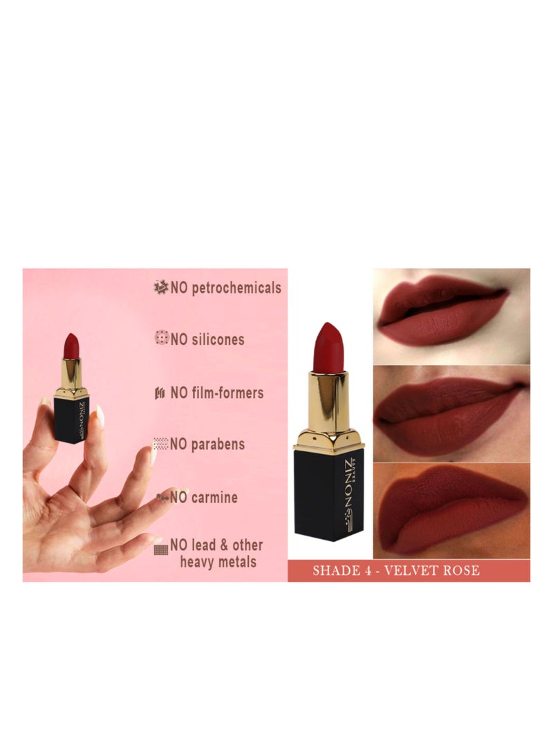 نونيز بيوتي أحمر شفاه نونيز سوليد بلمسة نهائية كريمية فائقة الملمس يدوم طويلاً - Image 3