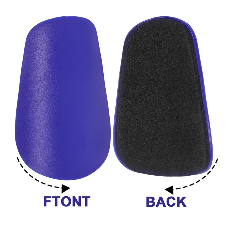 Youth Soccer Shin Guards With Calf Protection Mini Size S Blue 2Pcs Set - Image 4