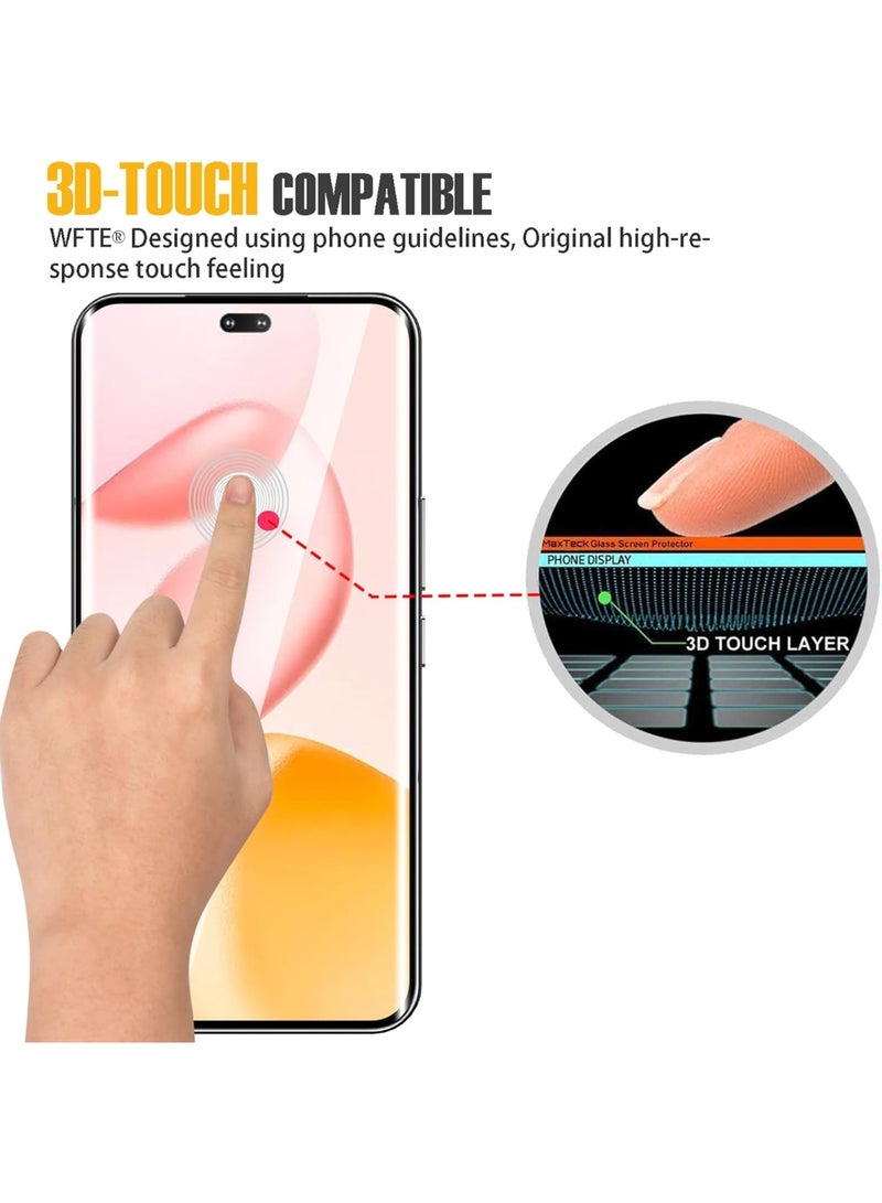 Honor 400 Pro Screen Protector Full Glue Edge-to-edge 3D Curved Tempered Glass Fingerprint Compatible Anti Scratch 9H hardness for Honor 400 Pro - Image 5