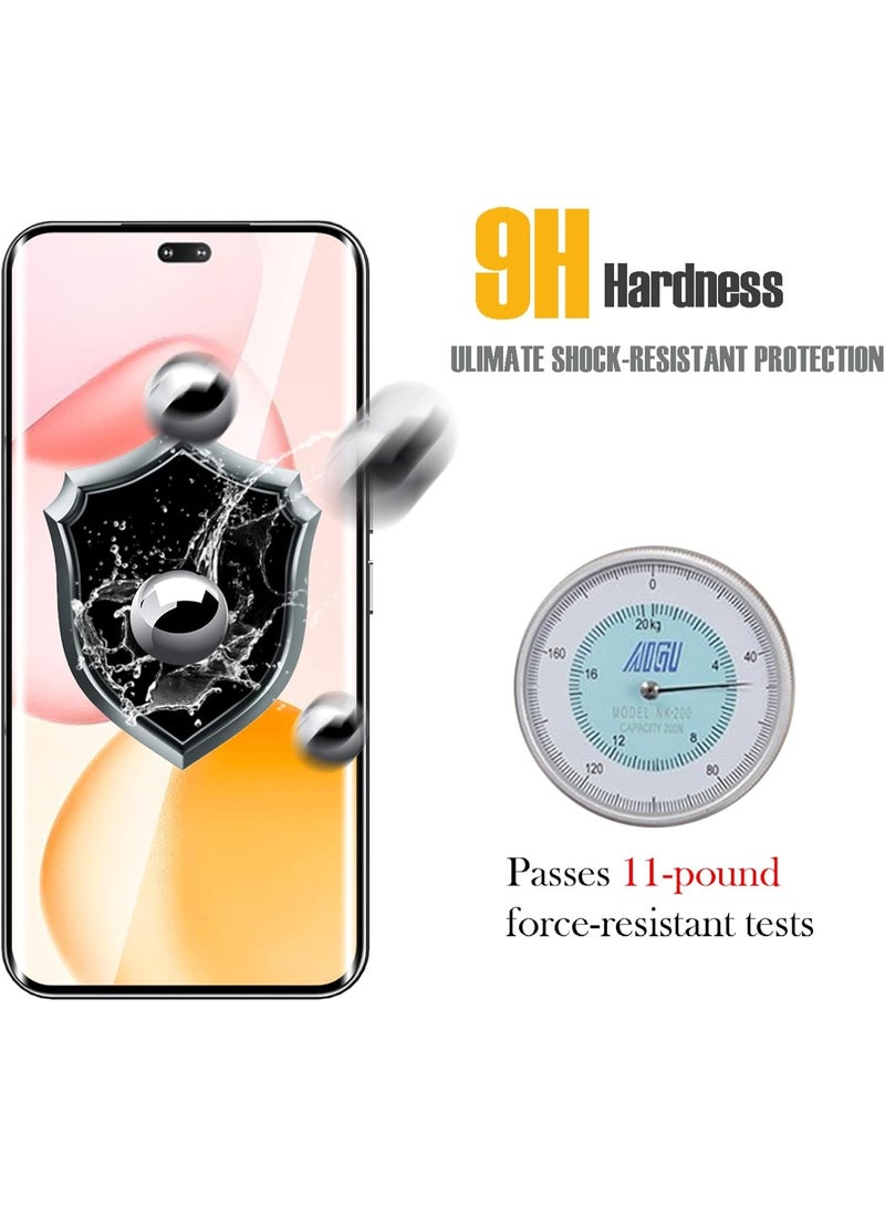 Honor 400 Pro Screen Protector Full Glue Edge-to-edge 3D Curved Tempered Glass Fingerprint Compatible Anti Scratch 9H hardness for Honor 400 Pro - Image 3