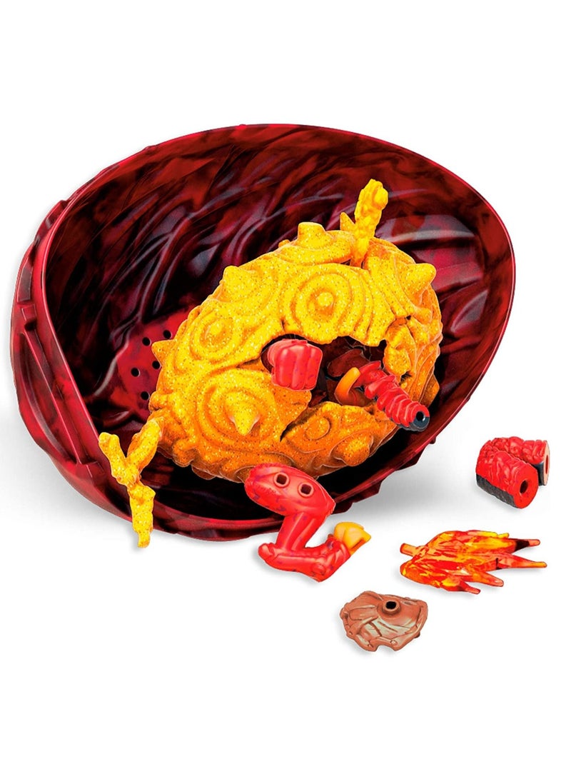 MEGA CONSTRUX Mega Construx Breakout Beasts 2-in-1 Fusion Beast Construction Set with 2 Buildable Figures, Slime for Kids  - Image 5