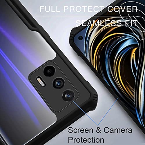 Plus 360 Degree Protection Black Border Back Cover for Realme X7 Max - Black - Image 4