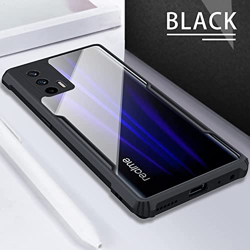 Plus 360 Degree Protection Black Border Back Cover for Realme X7 Max - Black - Image 3