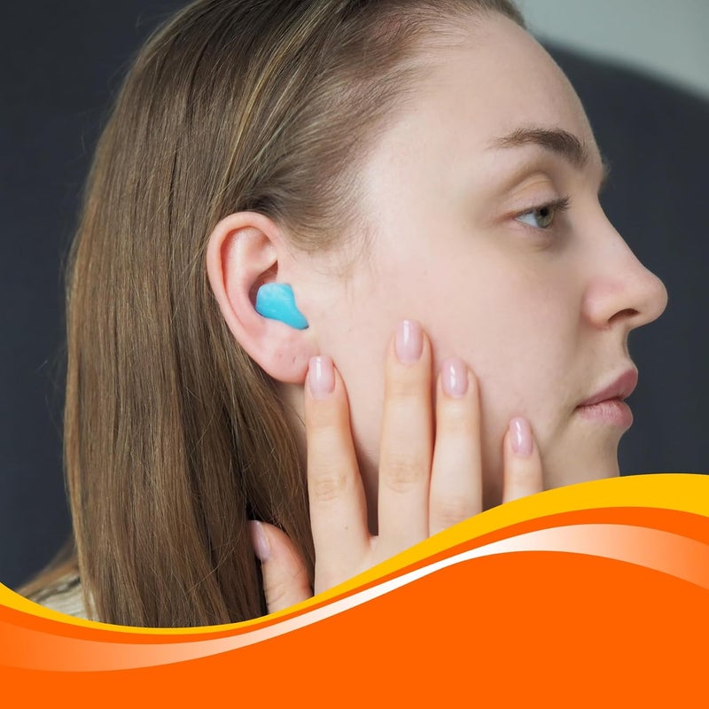 Mobi Lock Ear Plugs - Reusable Silicone Wax Ear Plug Covers - Pack of 30-32db Noise Cancelling Earbuds for Sleeping - Hearing Protection for Travel, Concerts, Swimming - Durable Plastic Case - by Mobi Lock - Image 5
