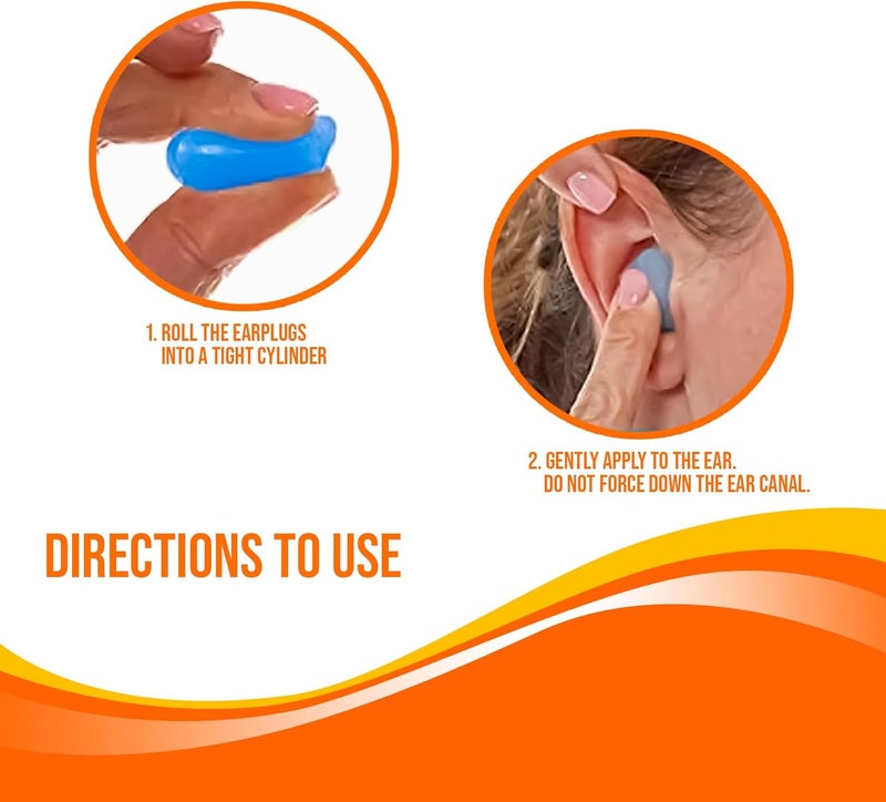 Mobi Lock Ear Plugs - Reusable Silicone Wax Ear Plug Covers - Pack of 30-32db Noise Cancelling Earbuds for Sleeping - Hearing Protection for Travel, Concerts, Swimming - Durable Plastic Case - by Mobi Lock - Image 3