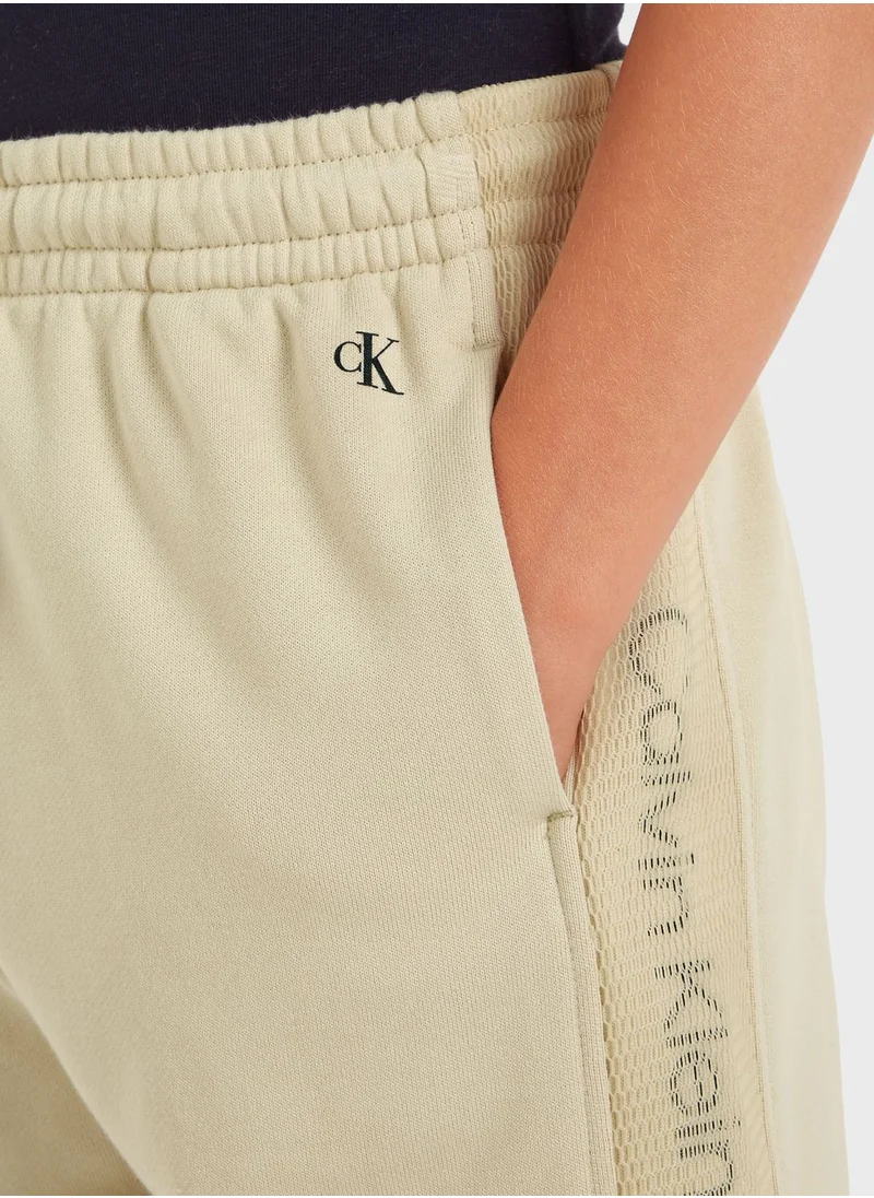 Calvin Klein Jeans Youth Layered Mesh Shorts
