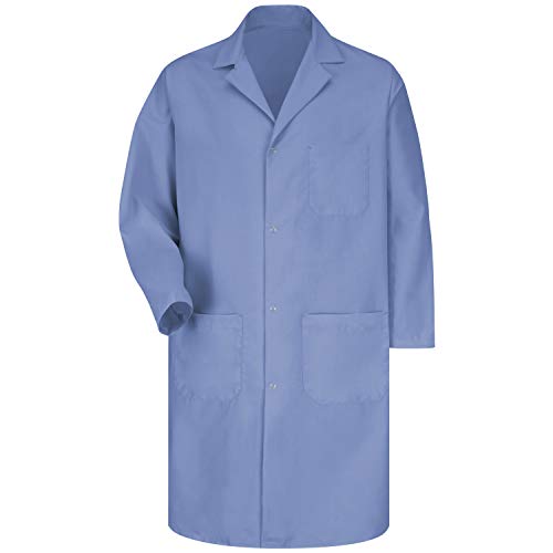 Red Kap mens Rk With Pockets Medical Lab Coat, Light Blue, Small US - Image 5