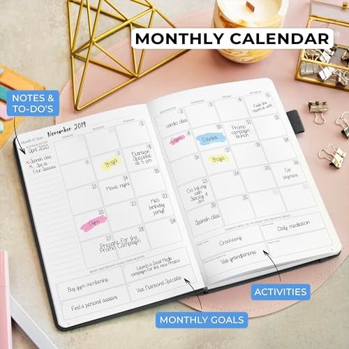 Legend Planner Daily for 3 Months – Undated Monthly Weekly & Daily Planner to Hit Goals. Organizer & Productivity Journal, A5 (Black) - Image 5