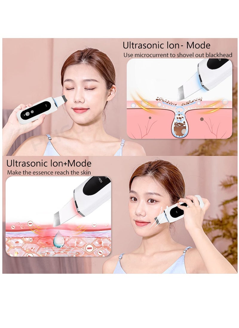 Generic - Ultrasonic Skin Scrubber Peeling Blackhead Remover Deep Face Cleaning Ultrasonic Ion Ance Pore Cleaner Facial Shovel Cleanser - Image 1