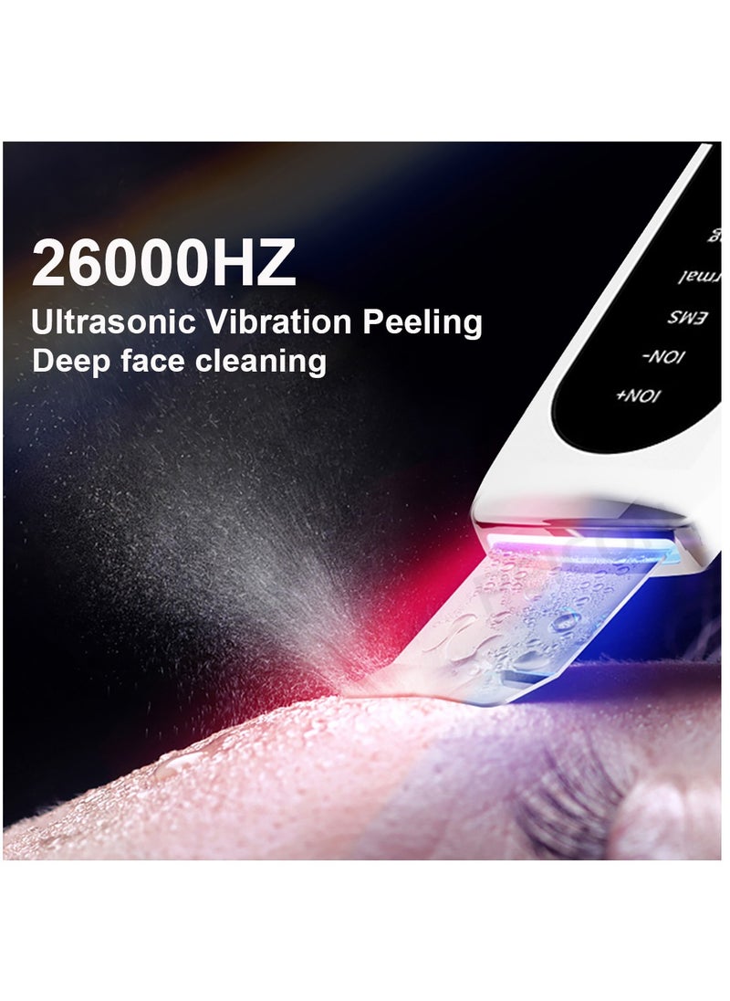 Generic - Ultrasonic Skin Scrubber Peeling Blackhead Remover Deep Face Cleaning Ultrasonic Ion Ance Pore Cleaner Facial Shovel Cleanser - Image 1