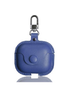 For Apple Headphone Case Airpods4 Pro23 Headphone Protection Leather Case Headphone Case With Hook Manufacturer-Color:Sheep Pattern Blue-Applicable Model:Airpods 1st Generation 2nd Generation