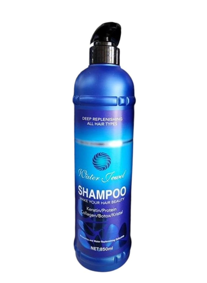Water Jewel Original Shampoo Keratin Protein Collagen Kristal for Hair 850 ML