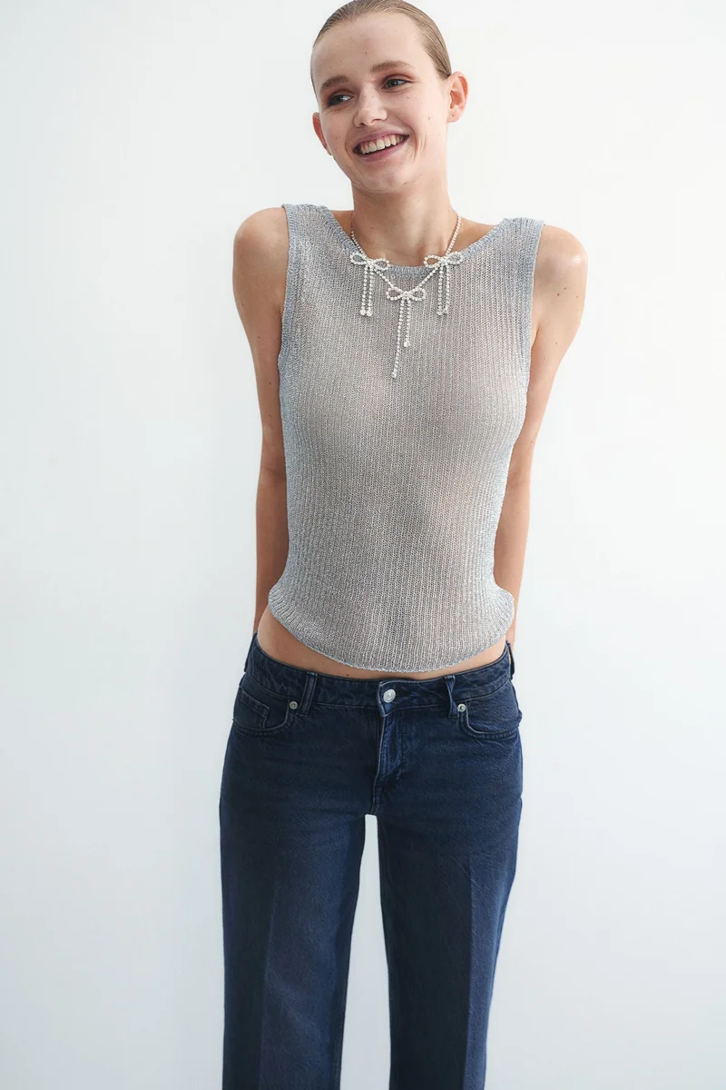 اتش اند ام جينز مستقيم عادي