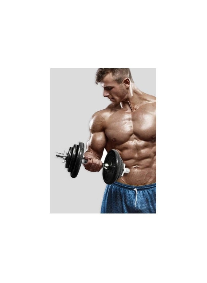 Compact weighted dumbbell set weighing 20 kg - Image 3