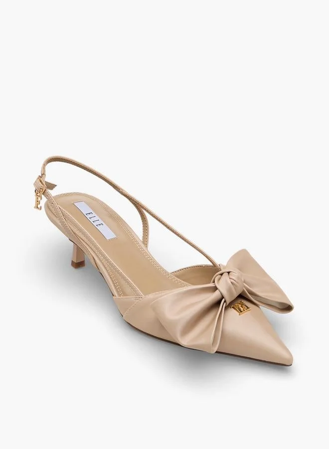 ELLE Elle Women Kitten Heel Backstrap Shoes