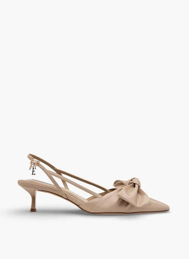 ELLE Elle Women Kitten Heel Backstrap Shoes