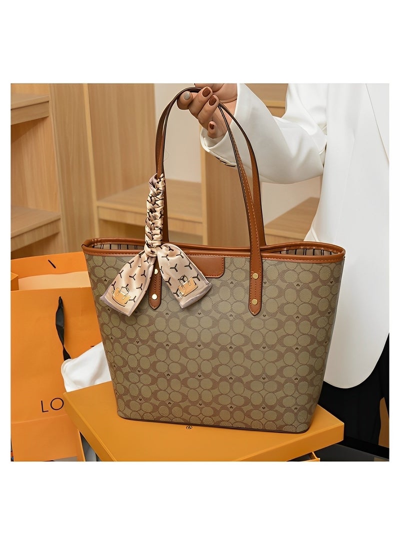 REOCLE Women's Tote Bags Top Handle Satchel Handbags PU Faux Leather Bucket Bag Shoulder Bags with Large Capacity - Image 2