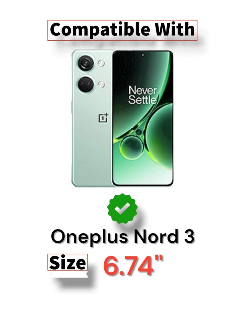 Generic - For Oneplus Nord 3 Hard Back Cover Q Series Case , Transparent Hard Back And Silicone Tpu Black Frame Compatible with Oneplus Nord 3 (6.74'') - Transparent & Black - Image 1