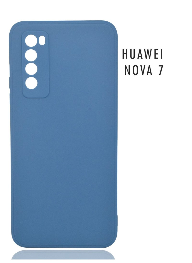 بورتوني جراب Nova 7 ، جراب واقٍ من السيليكون السائل مع حماية الكاميرا لهاتف Huawei Nova 7  - Image 1