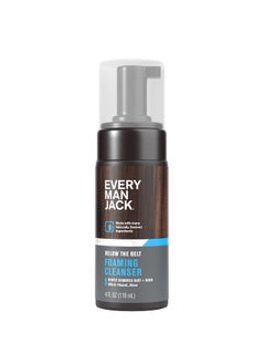 Every Man Jack Mens Foaming Groin Wash  Gentle Cleanser for Below The Belt  Made w Naturally Derived Ingredients like Witch Hazel  Aloe Vera  4 Fl Oz 1 Pack