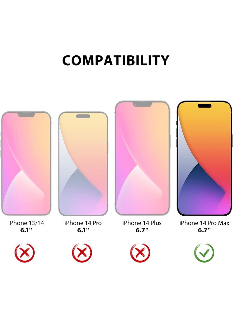 BORTONY iPhone 14 Pro Max Case Liquid Silicone Anti Scratch Anti Fingerprint Soft Silky Touch Shockproof Protective Cover for Apple iPhone 14 Pro Max - Image 2