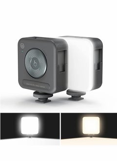 Camera Lights, Portable LED Video Light, 96 Beads, CRI 95+ 2700-6500K Dimmable Panel, Rechargeable 2200mAh Photography Lighting with 3 Cold Shoe
