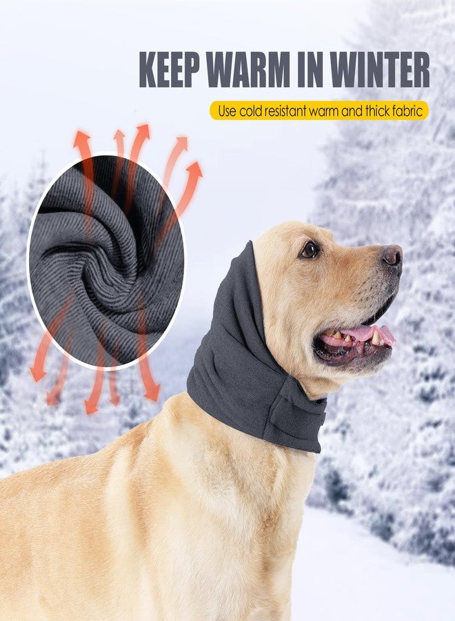 JOHNBOLIN Dog Thunder Ear Muffs, Calming Hoodie, No Shake Ear Wraps for Hematoma Healing, Noise Protection Ear Wrap Head Cover to Relieve Anxiety, Dog Ear Cover for Grooming (Grey, S) - Image 5