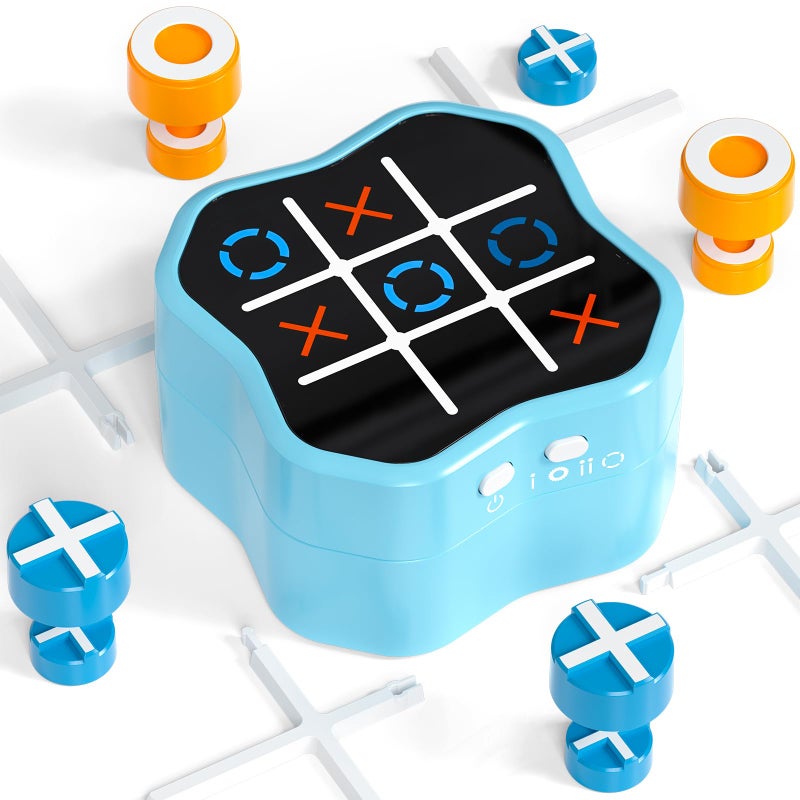 Freecat Tic Tac Toe Game 3in1 Electronic Handheld Games Console for Kids Memory Growth Portable Puzzle Travel GamesBoard Game for Kids and Adults Christmas and Birthday Gifts for All Ages 3 - Image 2