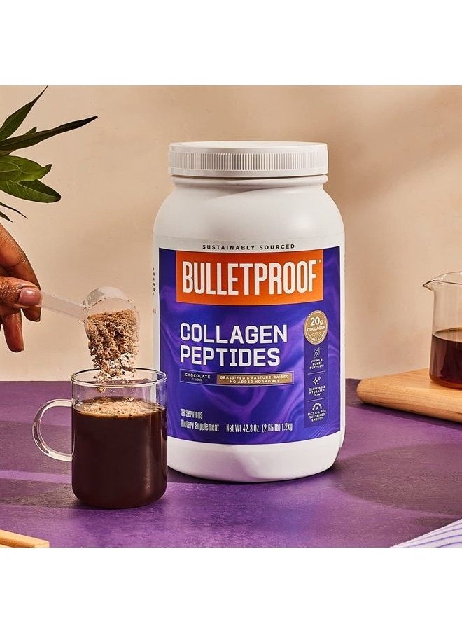 Bulletproof - Chocolate Collagen Protein Powder with MCT Oil, 19g Protein, 42.3 Oz, Value Size, Collagen Peptides and Amino Acids for Healthy Skin, Bones and Joints - Image 1