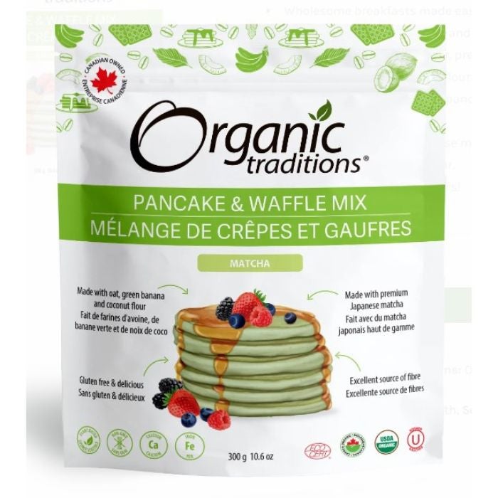 Organic Traditions Pancake & Waffle Mix Matcha 300 g