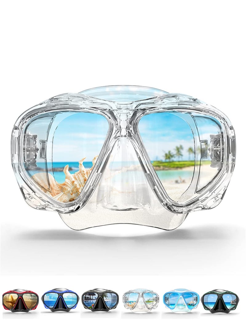 COPOZZ Snorkel Mask Adult â€“ Anti-Fog Scuba Mask with Nose Cover, Tempered Glass Snorkeling Gear for Adults - Image 1