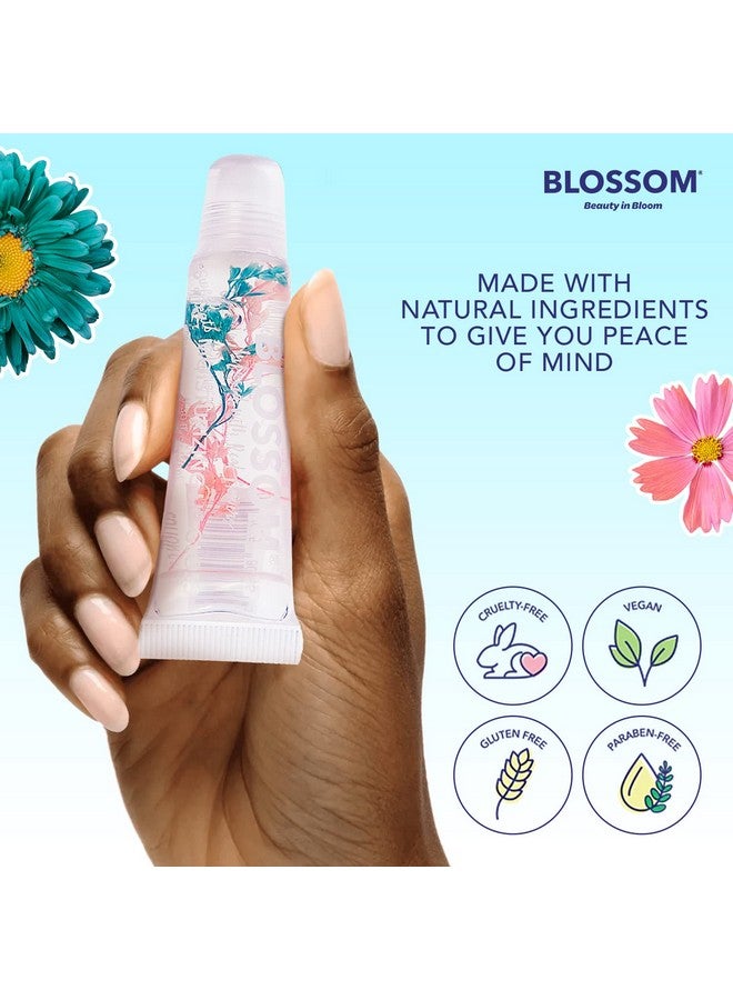 Blossom Scented Moisturizing Lip Gloss Tubes Infused With Real Flowers 0.3 Fl. Oz9Ml Cotton Candy - Image 3