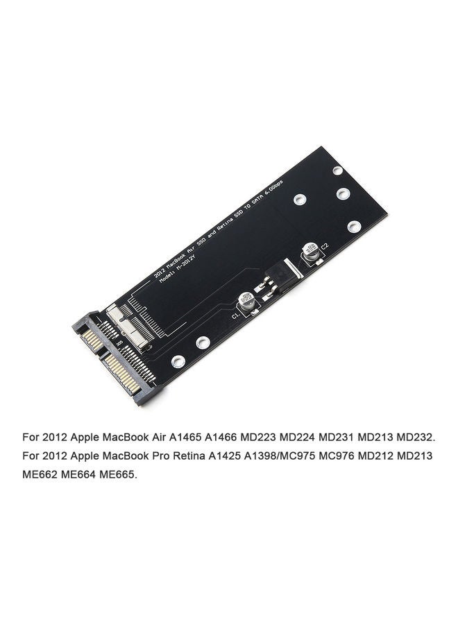 New SSD To SATA 6.0Gbps Adapter Converter Card Black - Image 3