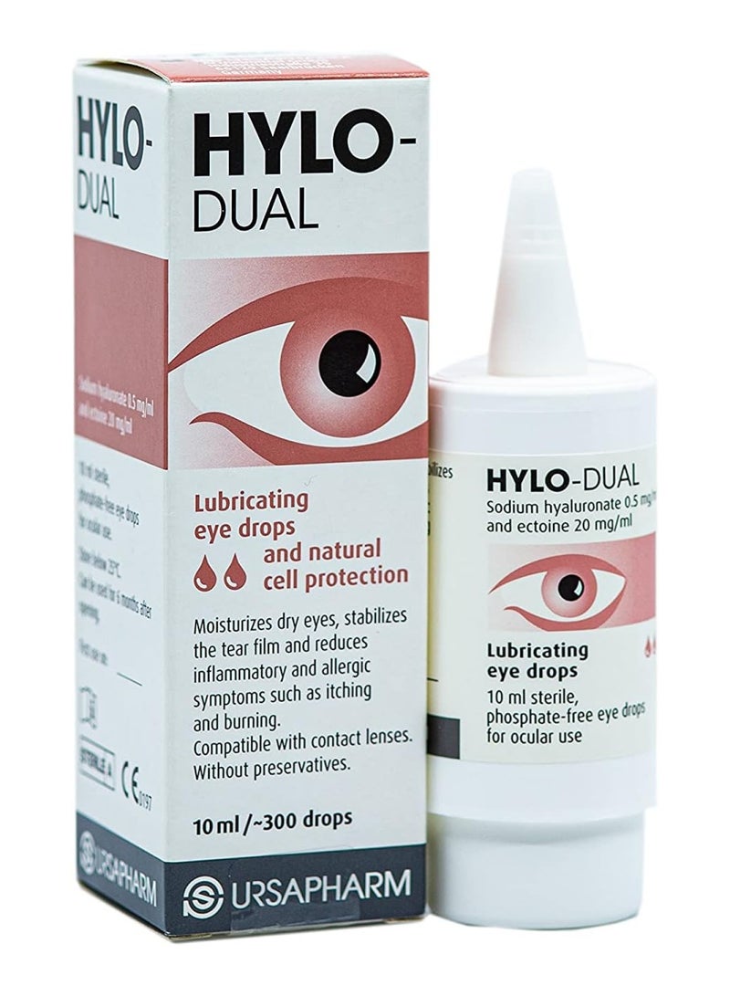 HYLO Dual Lubricating Eye Drops - 10ml - Image 1
