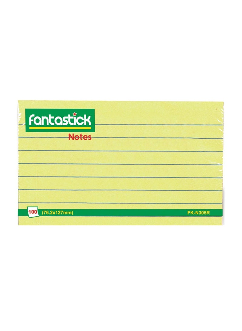 Fantastick 12-Piece Ruled Sticky Notes 3x5 Inch Size Yellow - Image 2