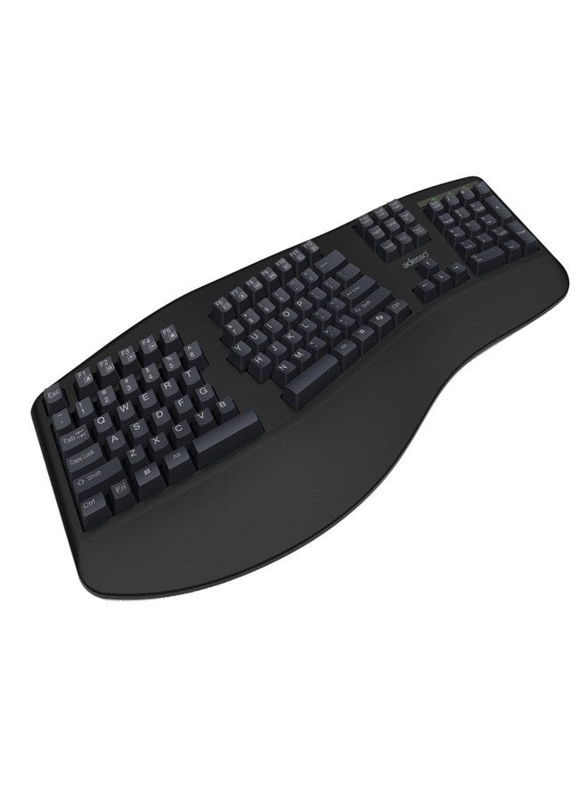 ADESSO EasyTouch 150 Ergonomic Wired Mechanical Keyboard with Cherry MX Brown Switches, Integrated Palm Rest, Dedicated Copilot AI Hotkey, Full-Sized Layout with Numeric Pad for Comfortable Typing - Image 2