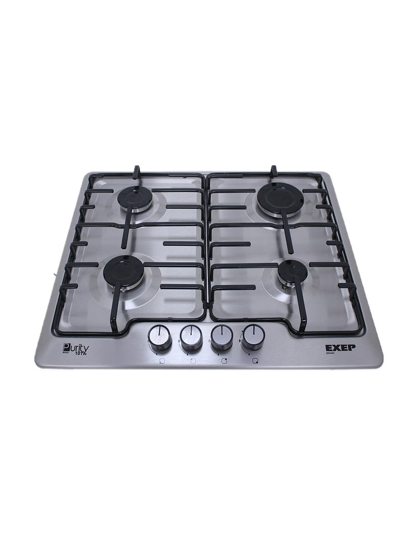 Purity Purity Built-in Hood, 60 cm - Silver - Purity Built-in Gas Hob, 60 cm, 4 Burners, Grey - HPT604S - Purity Built-in Gas Oven with Grill, 65 L, 60 cm, Stainless Steel - OPT601GG  - Image 2